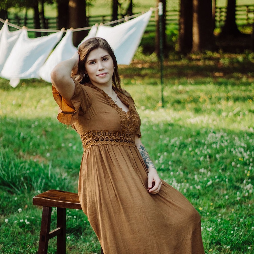 Medium Whishlist apparel Brown boho dress